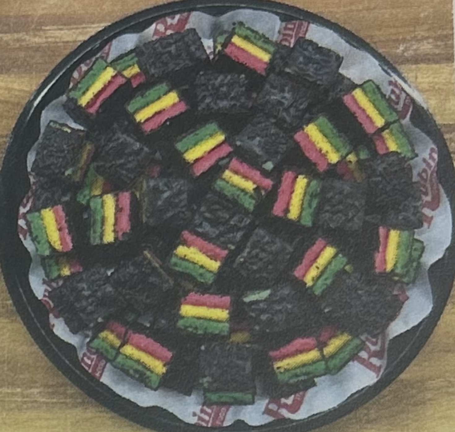 Rainbow Layer Cakebite Tray serves 25-30 